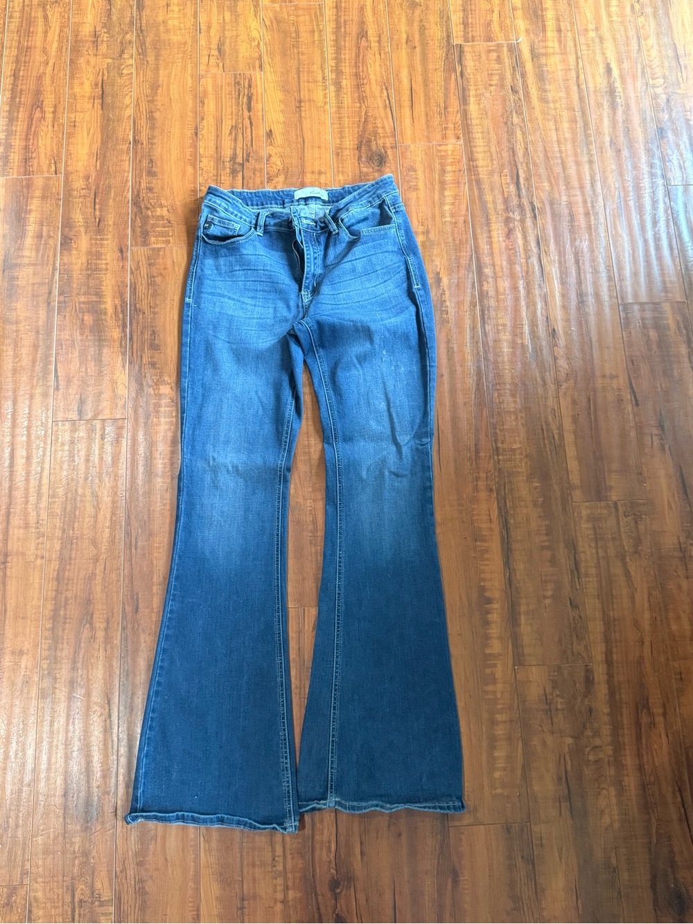 KanCan Blue Flare Wide-Leg Jeans